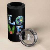 Earth Day LOVE 4 in 1 Can Cooler Tumbler Planet Anniversary Everyday