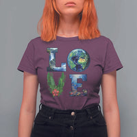 Earth Day LOVE T Shirt For Women Planet Anniversary Everyday