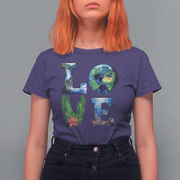 Earth Day LOVE T Shirt For Women Planet Anniversary Everyday