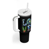 Earth Day LOVE Tumbler With Handle Planet Anniversary Everyday