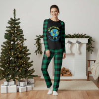 Go Planet It's Your Earth Day Plaid Pajama Set - Wonder Print Shop