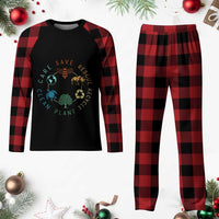 Save Bees Rescue Animals Recycle Plastic Plaid Pajama Set Earth Day Protect The Environment - Wonder Print Shop