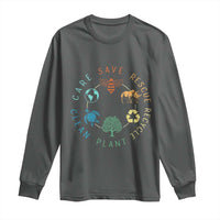 Save Bees Rescue Animals Recycle Plastic Long Sleeve Shirt Earth Day Protect The Environment