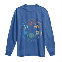 Save Bees Rescue Animals Recycle Plastic Long Sleeve Shirt Earth Day Protect The Environment
