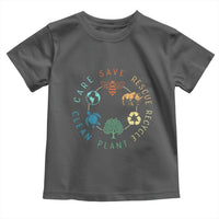 Save Bees Rescue Animals Recycle Plastic Toddler T Shirt Earth Day Protect The Environment