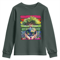 Earth Day Youth Sweatshirt And I Think To Myself What A Wonderful World Rainbow