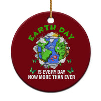 Earth Day Is Every Day Ceramic Ornament Now More Than Ever - Wonder Print Shop