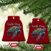 Sea Turtle Earth Day Ceramic Ornament Save The Earth - Wonder Print Shop