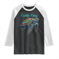 Sea Turtle Earth Day Raglan Shirt Save The Earth