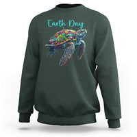 Sea Turtle Earth Day Sweatshirt Save The Earth