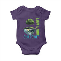 Our Power Our Planet Baby Onesie Earth Day 2025
