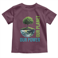 Our Power Our Planet Toddler T Shirt Earth Day 2025