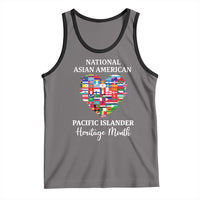 AAPI Heritage Month Tank Top National Asian American and Pacific Islander Countries Flag Heart