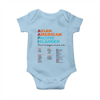 AAPI Heritage Month Baby Onesie Asian American and Pacific Islander Countries Pride