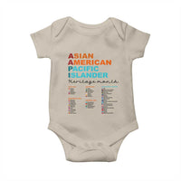 AAPI Heritage Month Baby Onesie Asian American and Pacific Islander Countries Pride