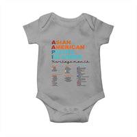 AAPI Heritage Month Baby Onesie Asian American and Pacific Islander Countries Pride