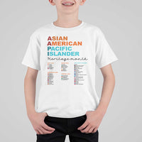 AAPI Heritage Month T Shirt For Kid Asian American and Pacific Islander Countries Pride