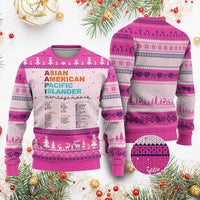 AAPI Heritage Month Ugly Christmas Sweater Asian American and Pacific Islander Countries Pride - Wonder Print Shop