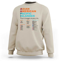 AAPI Heritage Month Sweatshirt Asian American and Pacific Islander Countries Pride