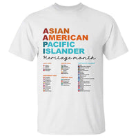AAPI Heritage Month T Shirt Asian American and Pacific Islander Countries Pride