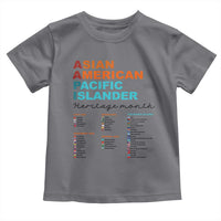 AAPI Heritage Month Toddler T Shirt Asian American and Pacific Islander Countries Pride