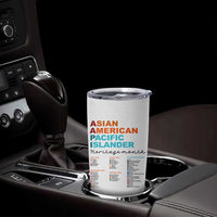 AAPI Heritage Month Tumbler Cup Asian American and Pacific Islander Countries Pride