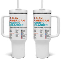 AAPI Heritage Month Tumbler With Handle Asian American and Pacific Islander Countries Pride