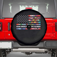 AAPI Heritage Month Spare Tire Cover Asian American and Pacific Islander USA Flag