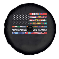 AAPI Heritage Month Spare Tire Cover Asian American and Pacific Islander USA Flag