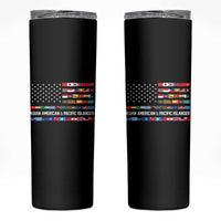 AAPI Heritage Month Skinny Tumbler Asian American and Pacific Islander USA Flag