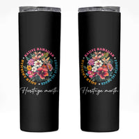 AAPI Heritage Month Skinny Tumbler Asian American Native Hawaiian Pacific Islander Vintage