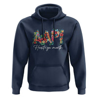 AAPI Heritage Month Hoodie Retro Elegant Floral Asian American Pacific Islander