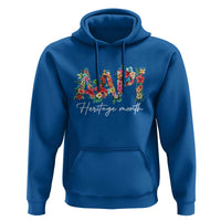 AAPI Heritage Month Hoodie Retro Elegant Floral Asian American Pacific Islander