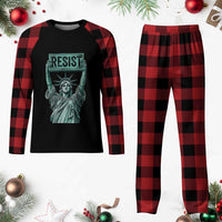 Statue of Liberty Resist Plaid Pajama Set Retro - Wonder Print Shop