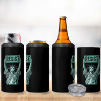 Statue of Liberty Resist 4 in 1 Can Cooler Tumbler Retro