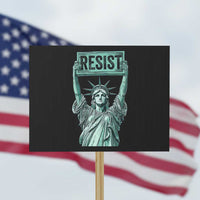 Statue of Liberty Resist Protest Sign Retro - Wonder Print Shop