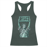 Statue of Liberty Resist Racerback Tank Top Retro