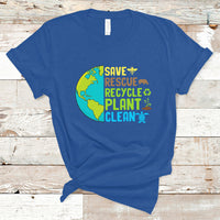 Earth Day T Shirt Save Bees Rescue Animals Recycle Plant Tree Planet Earth Day - Wonder Print Shop