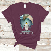 Earth Day T Shirt Animal Wildlife Conservation Penguin Save Our Home Earth Day - Wonder Print Shop