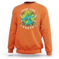 Earth Day Sweatshirt Peace Love Earth Happy Earth Day Plant More Trees Go Planet - Wonder Print Shop