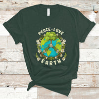 Earth Day T Shirt Peace Love Earth Happy Earth Day Plant More Trees Go Planet - Wonder Print Shop