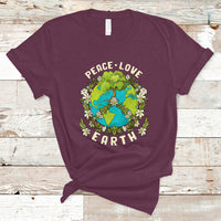 Earth Day T Shirt Peace Love Earth Happy Earth Day Plant More Trees Go Planet - Wonder Print Shop