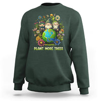Earth Day Sweatshirt Plant More Trees Go Green Go Planet Happy Earth Day Gnomes - Wonder Print Shop