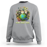 Earth Day Sweatshirt Plant More Trees Go Green Go Planet Happy Earth Day Gnomes - Wonder Print Shop