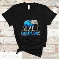 Earth Day T Shirt Animals Wildlife Elephant Conservation Earth Day - Wonder Print Shop