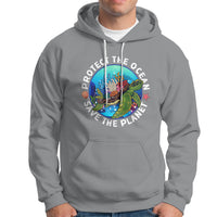 Earth Day Hoodie Protect The Ocean Save The Planet Earth Day Ocean Day - Wonder Print Shop