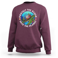 Earth Day Sweatshirt Protect The Ocean Save The Planet Earth Day Ocean Day - Wonder Print Shop