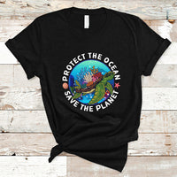 Earth Day T Shirt Protect The Ocean Save The Planet Earth Day Ocean Day - Wonder Print Shop