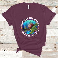 Earth Day T Shirt Protect The Ocean Save The Planet Earth Day Ocean Day - Wonder Print Shop