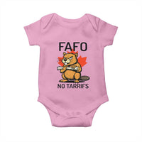 No Tariffs Canada Baby Onesie Never 51st State Canadian Beaver